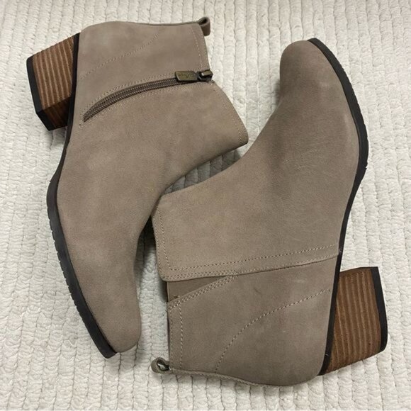 Aqua College Booties Mushroom Suede Upper Leather Waterproof Side 11 Womens - Picture 7 of 13